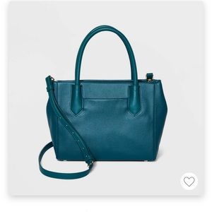 A New Day Teal Blue Satchel Handbag from Target